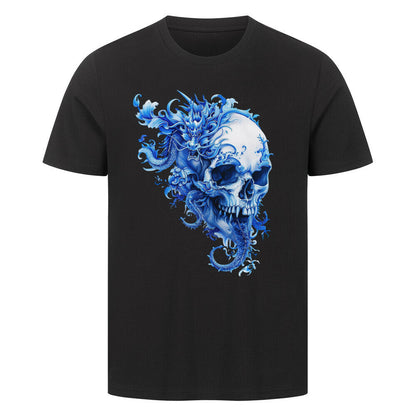 Premium T-Shirt "Into the Blue" Schwarz – hunde-shirt.de