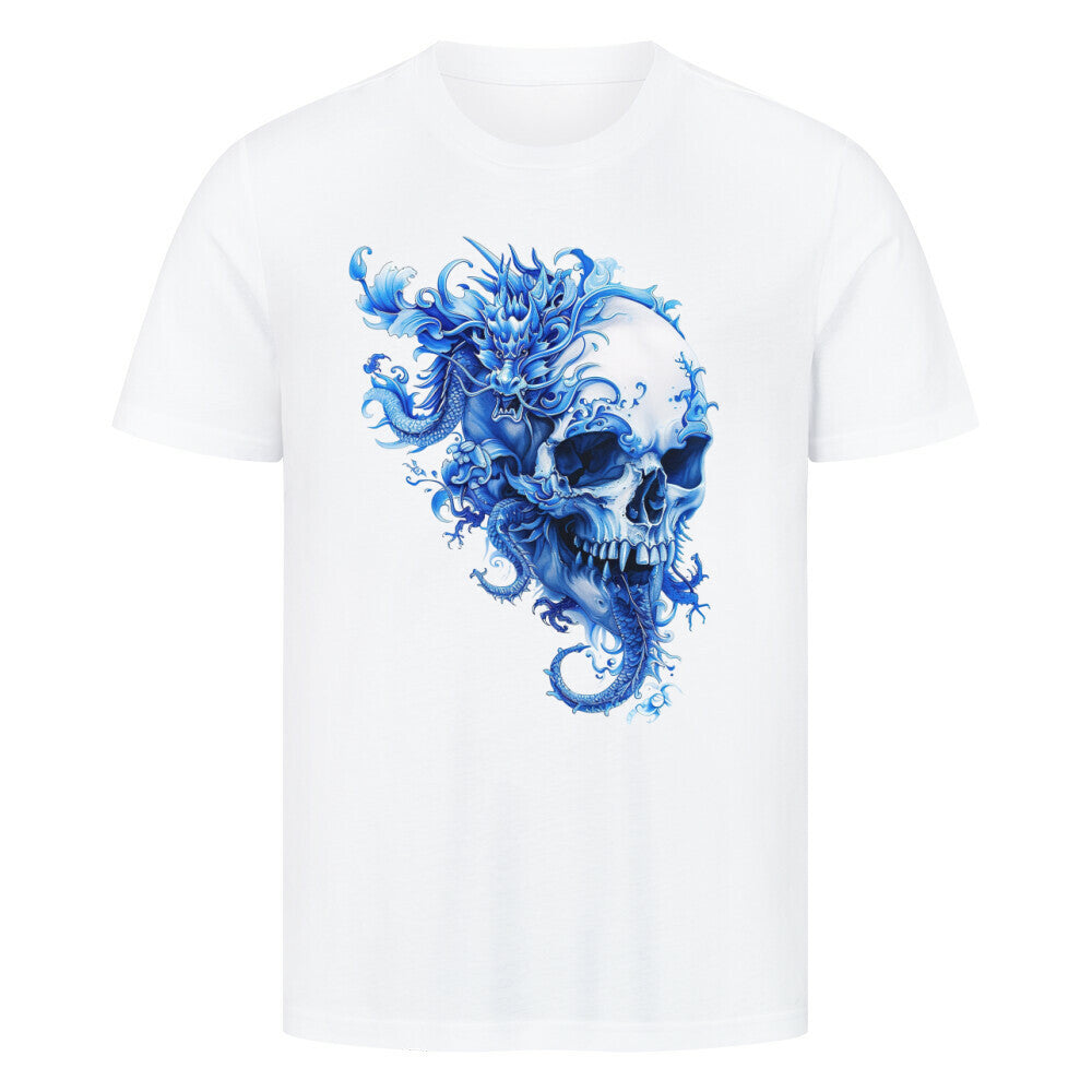 Premium T-Shirt "Into the Blue" Weiß – hunde-shirt.de