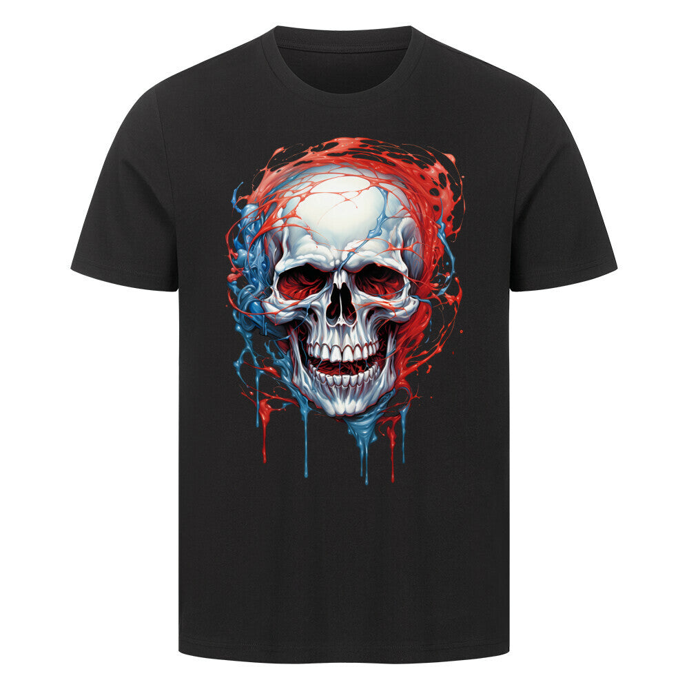 Premium T-Shirt "Blue & Red" Schwarz – hunde-shirt.de