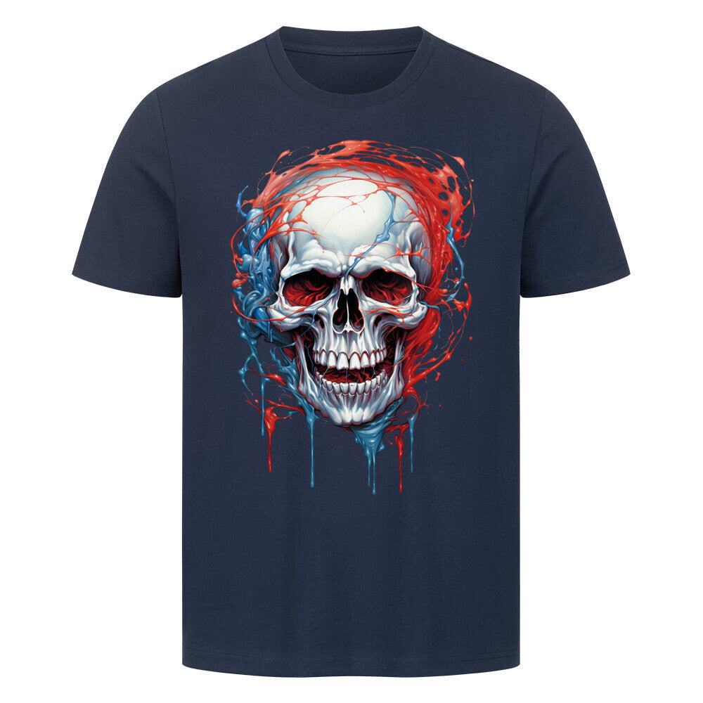 Premium T-Shirt "Blue & Red" French Navy – hunde-shirt.de