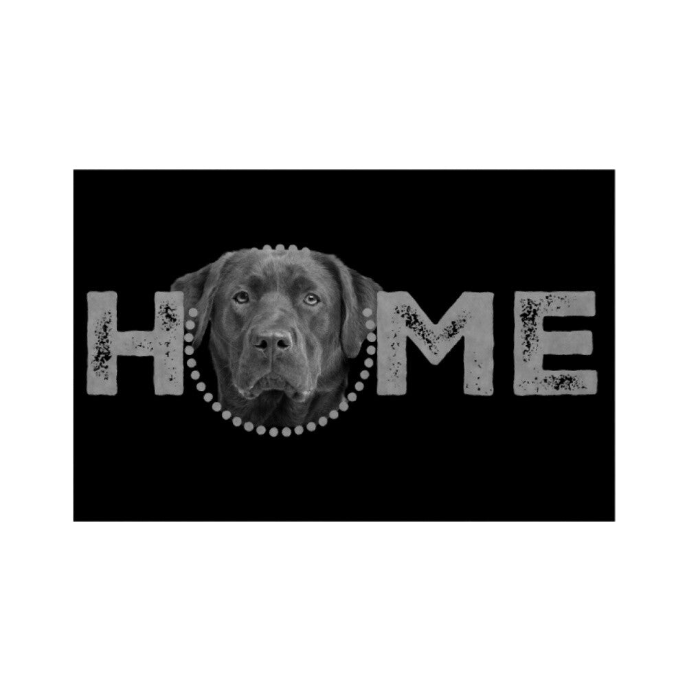 Fußmatte "Labrador - HOME-Edition" Weiß – hunde-shirt.de
