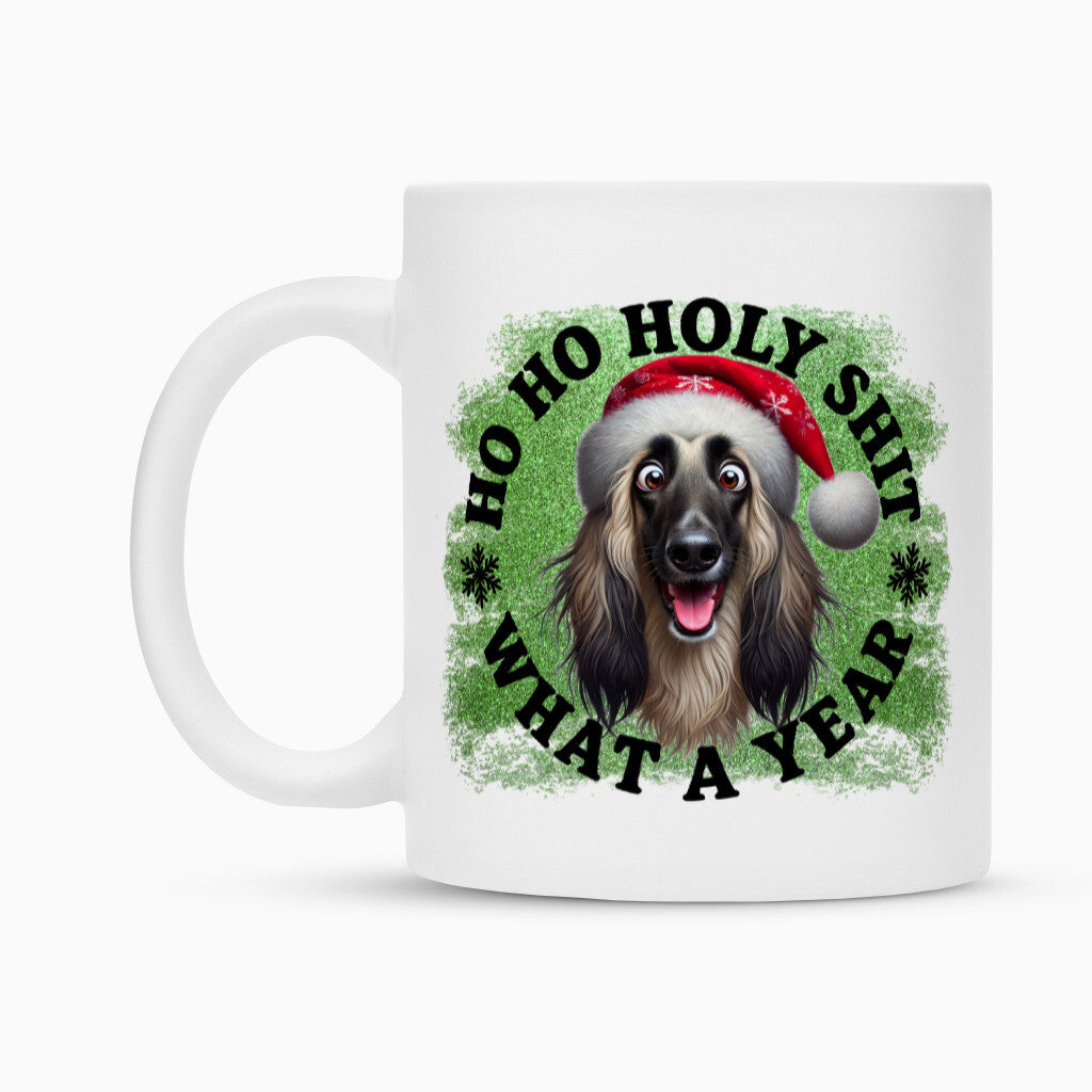 Tasse "Afghanischer Windhund - HO HO..." – hunde-shirt.de