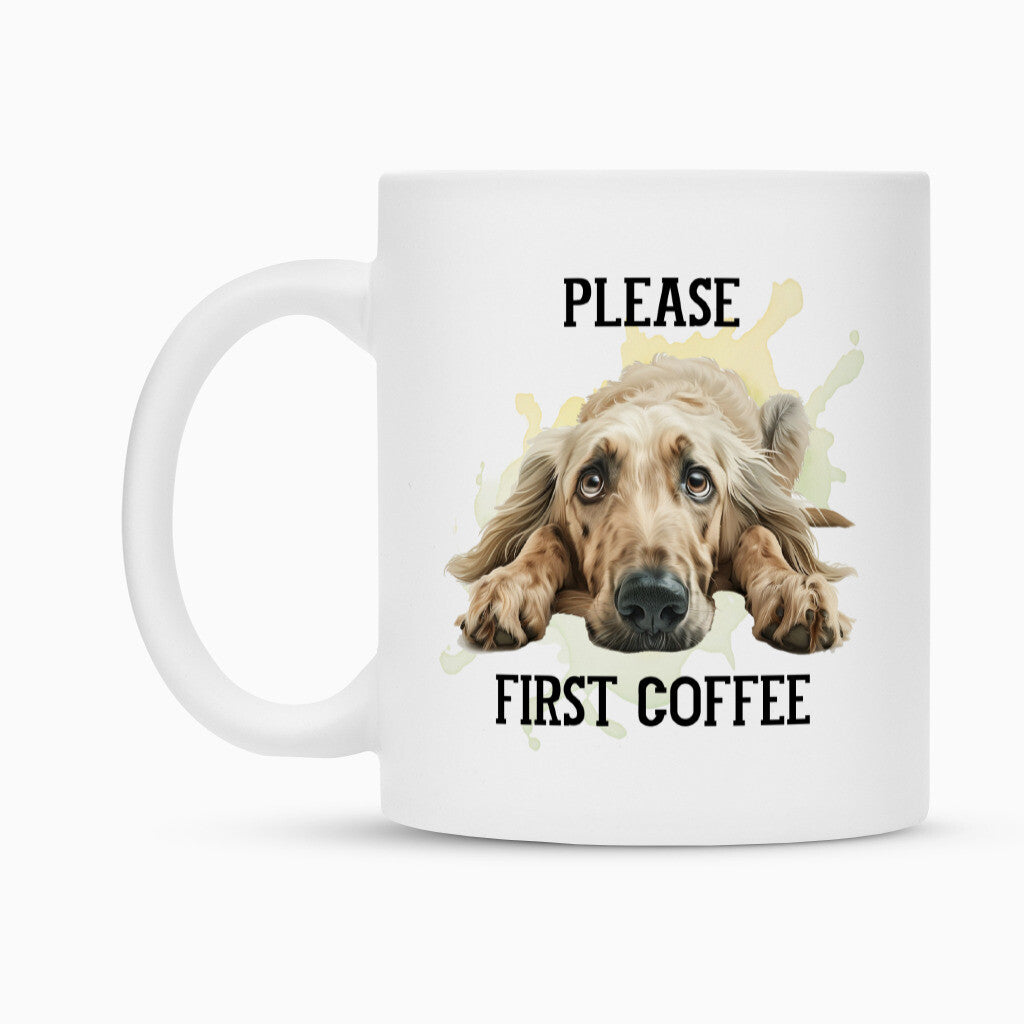 Tasse "Afghanischer Windhund - Please..." – hunde-shirt.de