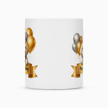 Tasse "Labrador ( hell ) - Happy Birthday" – hunde-shirt.de