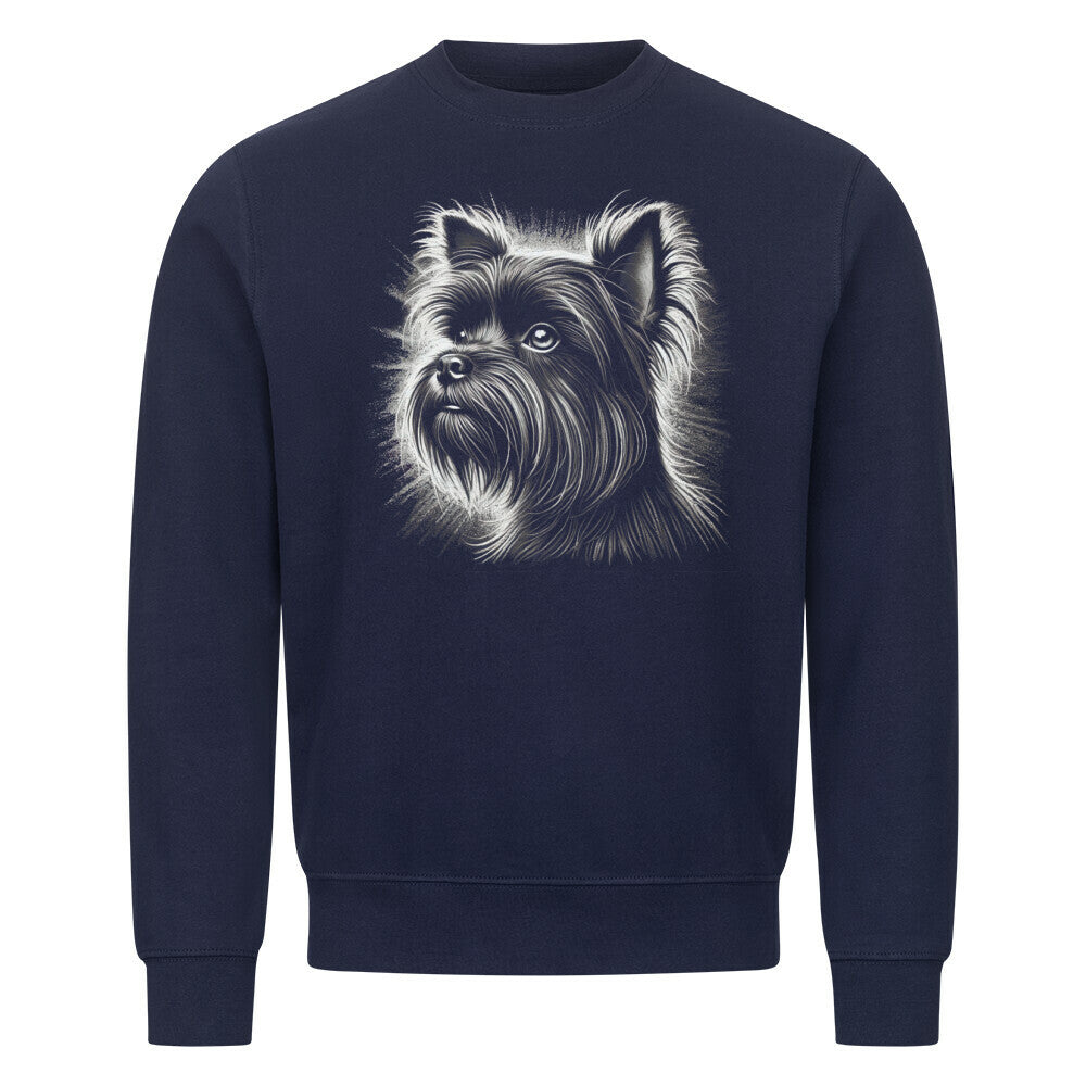 Premium Sweatshirt "Affenpinscher - Shine" Navy Blue – hunde-shirt.de