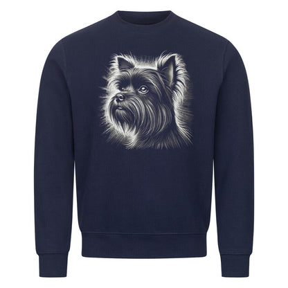 Premium Sweatshirt "Affenpinscher - Shine" Navy Blue – hunde-shirt.de