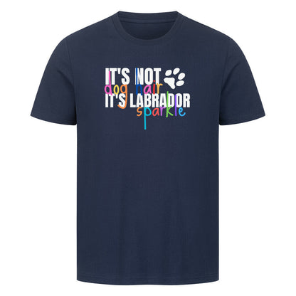 Premium T-Shirt "Labrador - Dog hair..." French Navy – hunde-shirt.de