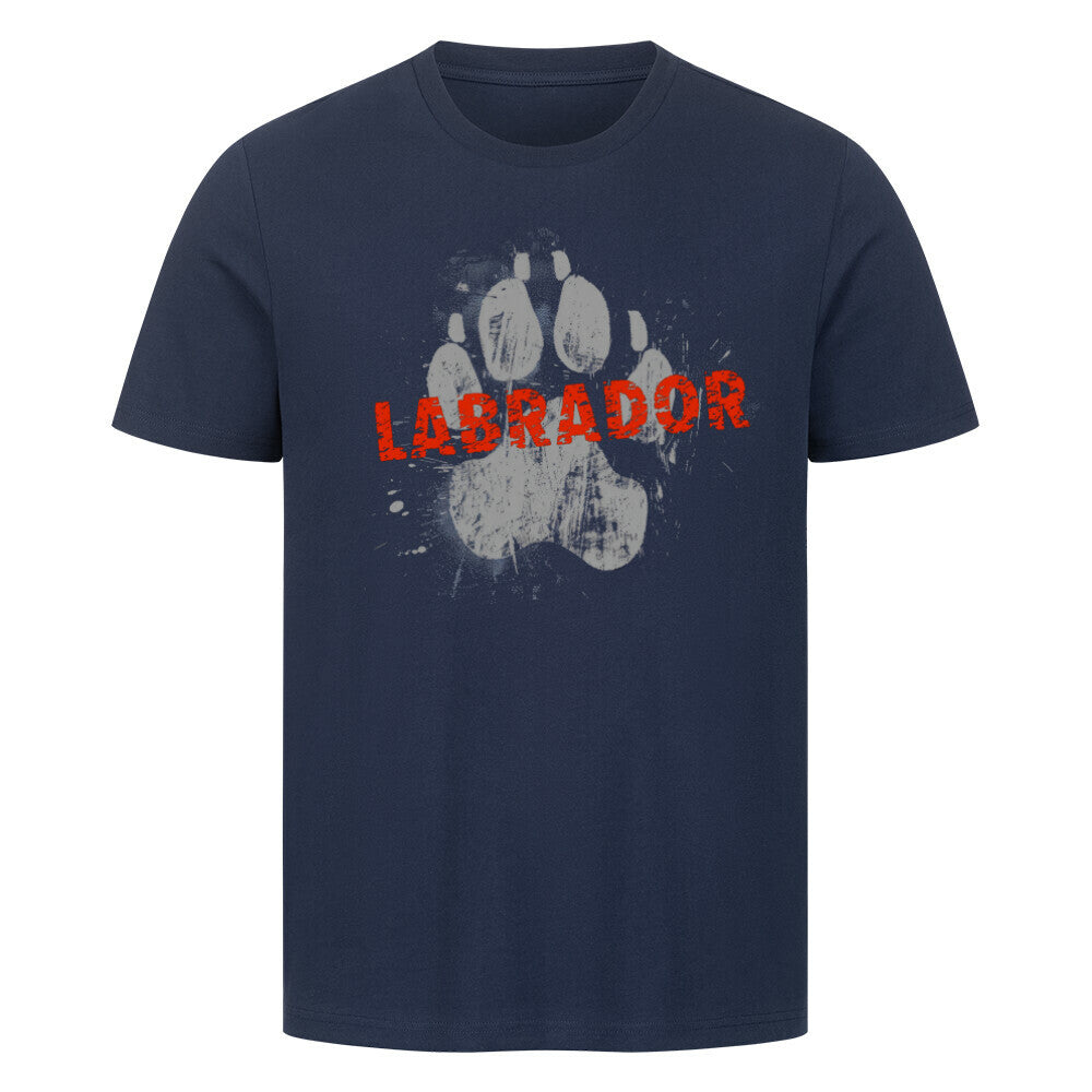 Premium T-Shirt "Labrador - PAW" French Navy – hunde-shirt.de