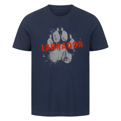 Premium T-Shirt "Labrador - PAW" French Navy – hunde-shirt.de