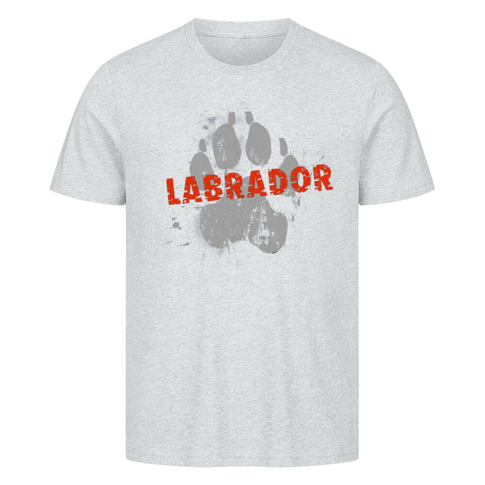Premium T-Shirt "Labrador - PAW" Heather Grey – hunde-shirt.de