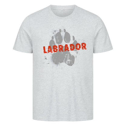 Premium T-Shirt "Labrador - PAW" Heather Grey – hunde-shirt.de