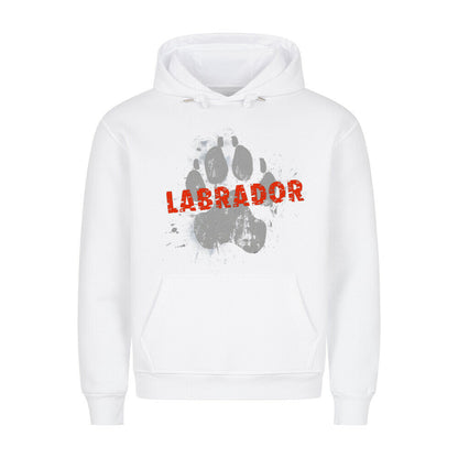 Premium Hoodie "Labrador - PAW" Weiß – hunde-shirt.de