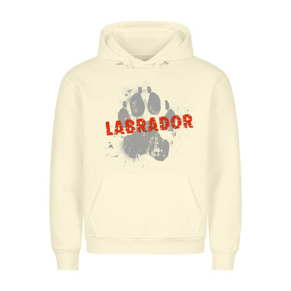 Premium Hoodie "Labrador - PAW" Beige – hunde-shirt.de