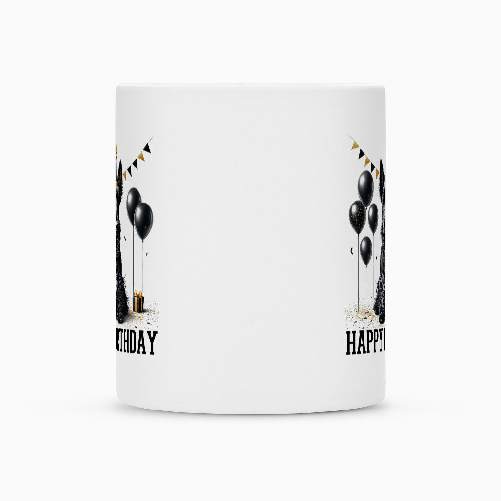 Tasse "Scottish Terrier - Happy Birthday" – hunde-shirt.de