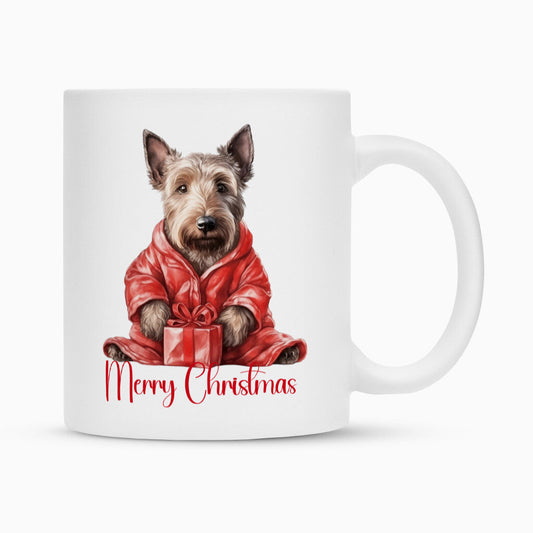 Tasse "Scottish Terrier - Merry Christmas" Weiß – hunde-shirt.de