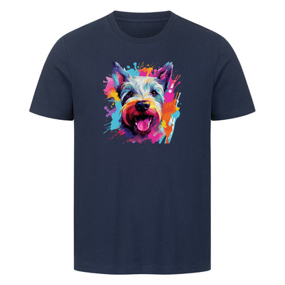 Premium T-Shirt "Scottish Terrier - Paint" French Navy – hunde-shirt.de