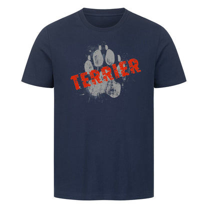 Premium T-Shirt "Scottish Terrier - PAW" French Navy – hunde-shirt.de