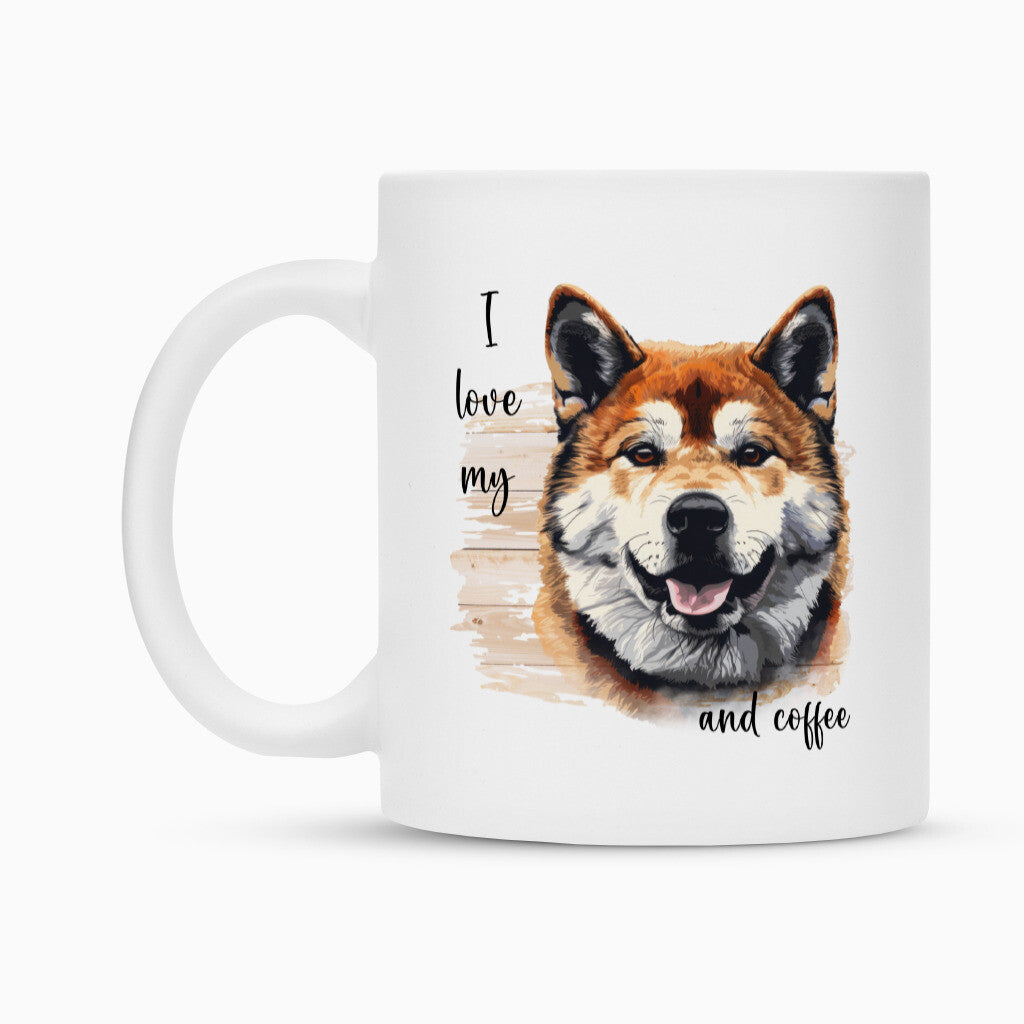 Tasse "Akita Inu - I love my..." – hunde-shirt.de