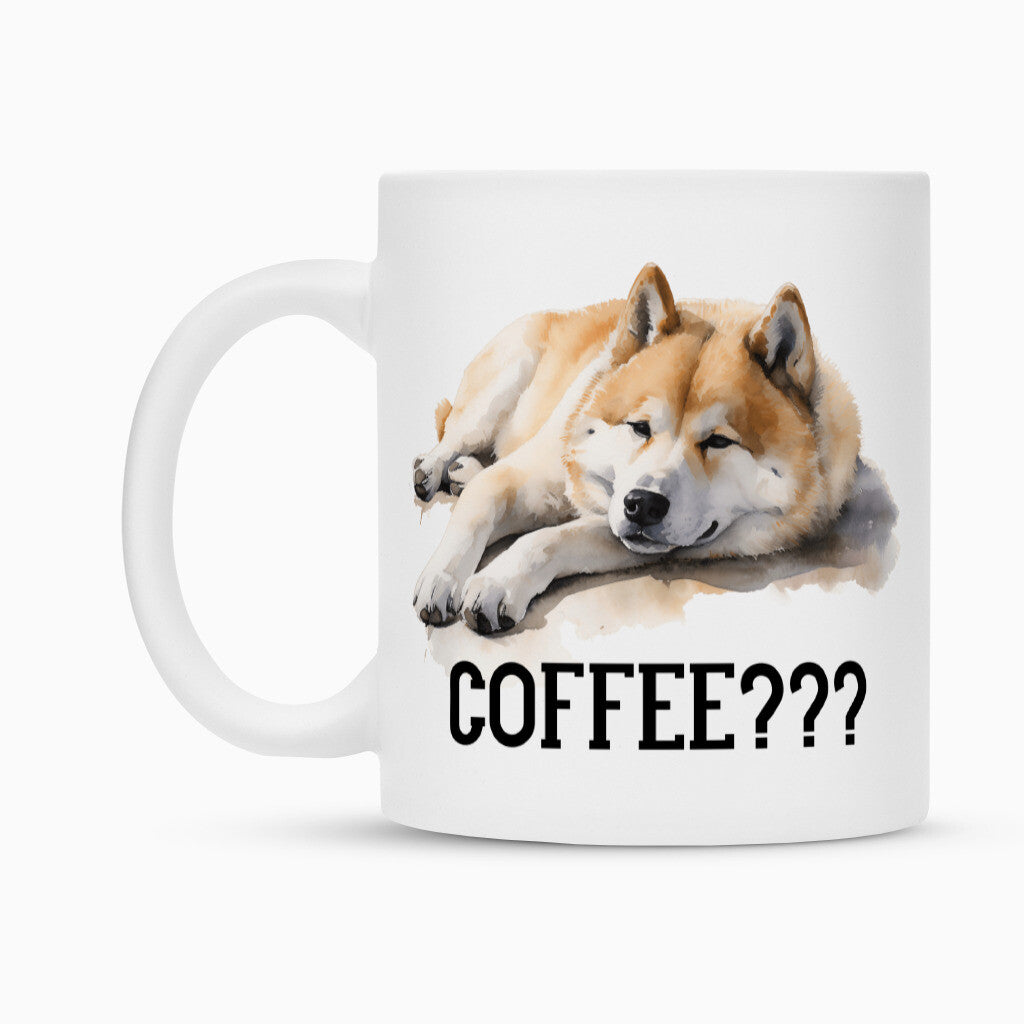 Tasse "Akita Inu - Coffee???" – hunde-shirt.de