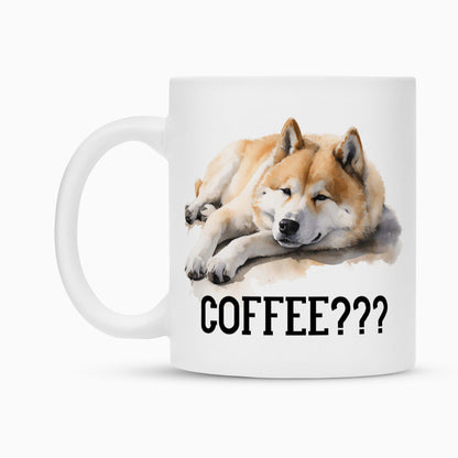 Tasse "Akita Inu - Coffee???" – hunde-shirt.de