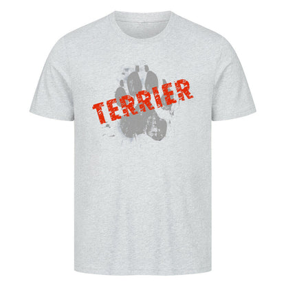 Premium T-Shirt "Airedale Terrier - PAW" Heather Grey – hunde-shirt.de