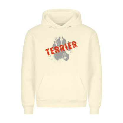 Premium Hoodie "Airedale Terrier - PAW" Beige – hunde-shirt.de