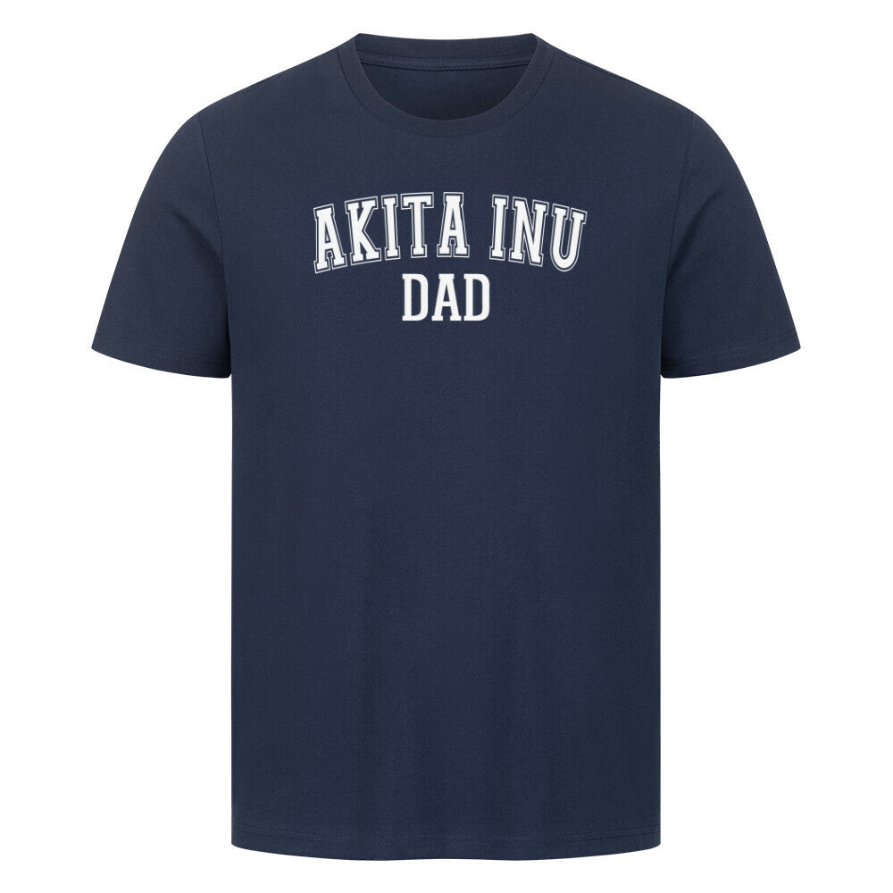 Premium T-Shirt "Akita Inu - DAD" French Navy – hunde-shirt.de