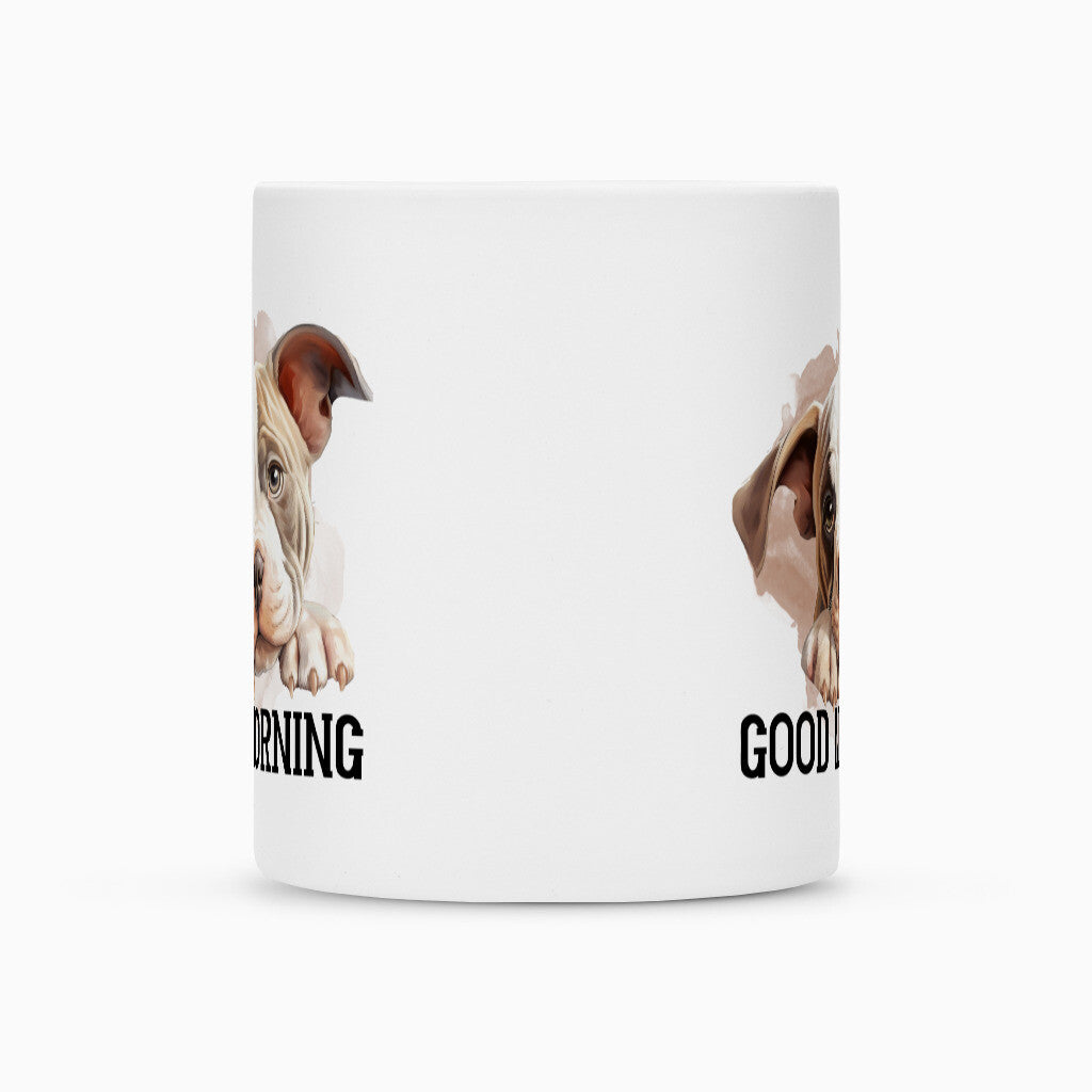 Tasse "American Bulldog - Good Morning" – hunde-shirt.de