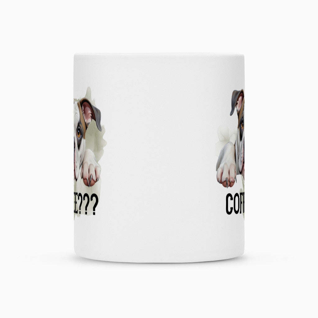 Tasse "American Bulldog - Coffee???" – hunde-shirt.de