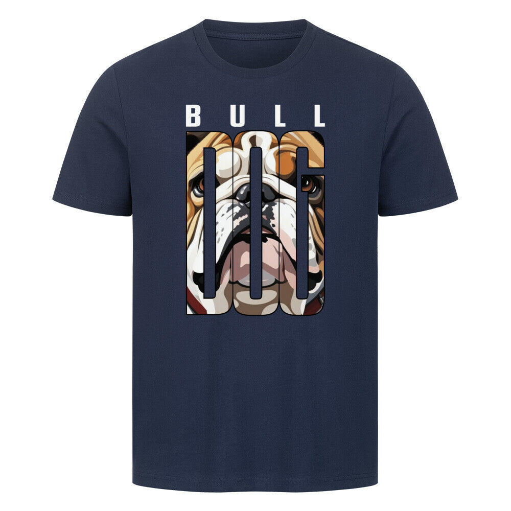 Premium T-Shirt "American Bulldog - Face" French Navy – hunde-shirt.de