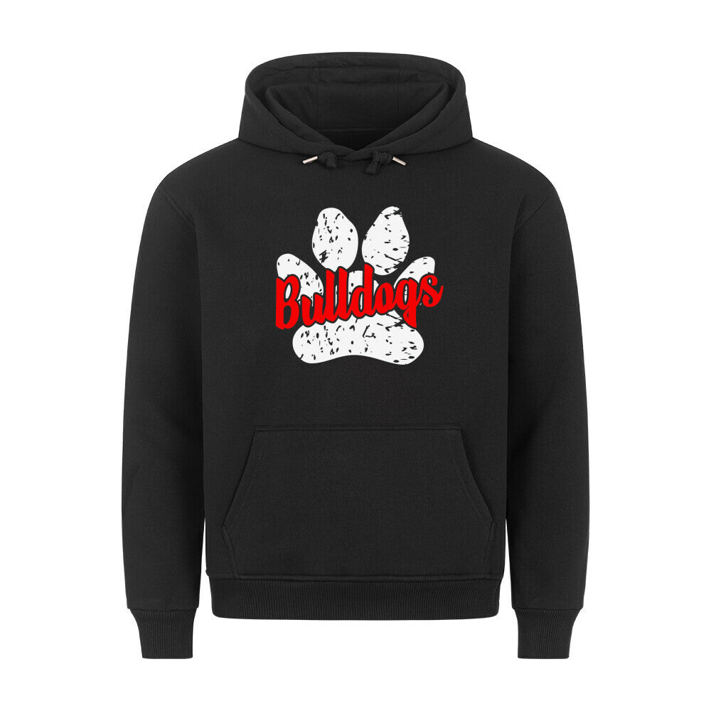 Premium Hoodie "American Bulldog - B-Paw" Schwarz – hunde-shirt.de