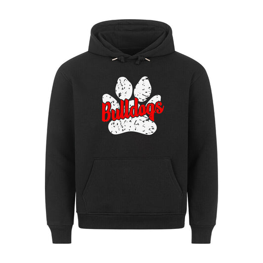 Premium Hoodie "American Bulldog - B-Paw" Schwarz – hunde-shirt.de