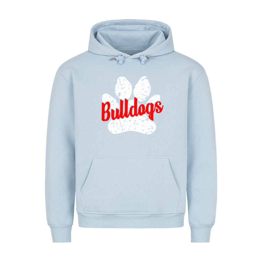 Premium Hoodie "American Bulldog - B-Paw" Babyblau – hunde-shirt.de