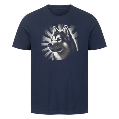 Premium T-Shirt "Alaskan Malamute - Shine" French Navy – hunde-shirt.de