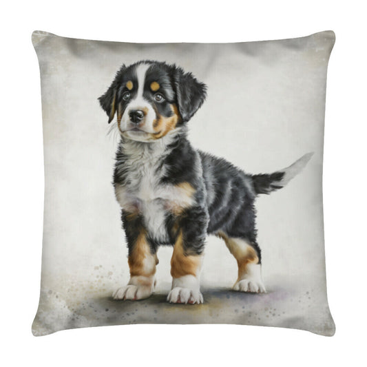 Kissen "Appenzeller Sennenhund - Puppy" Weiß – hunde-shirt.de