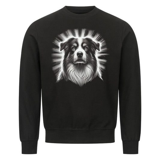 Premium Sweatshirt "Australian Shepherd - Shine" Schwarz – hunde-shirt.de