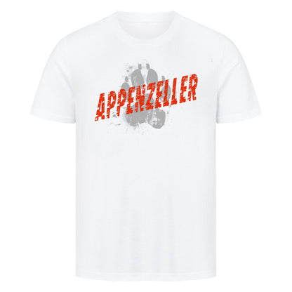 Premium T-Shirt "Appenzeller Sennenhund - PAW" Weiß – hunde-shirt.de