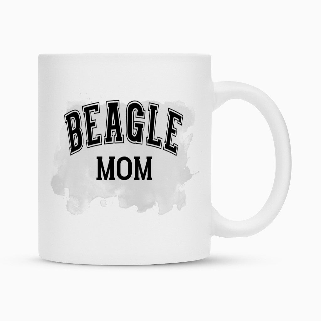 Tasse "Beagle - MOM" Weiß – hunde-shirt.de