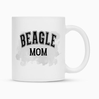 Tasse "Beagle - MOM" Weiß – hunde-shirt.de
