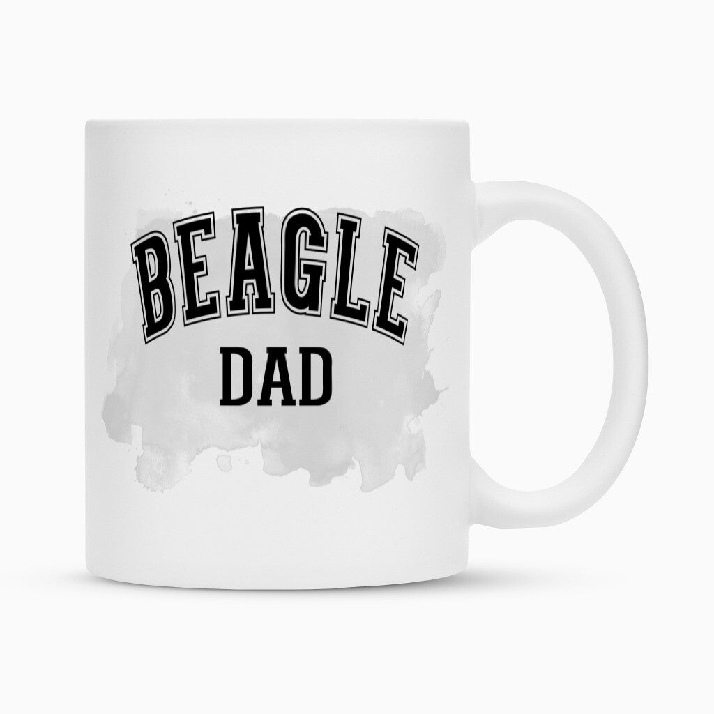 Tasse "Beagle - DAD" Weiß – hunde-shirt.de