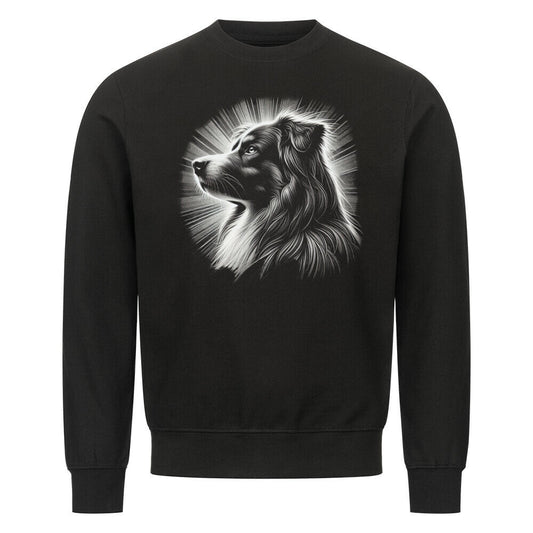 Premium Sweatshirt "Australian Shepherd - Bright" Schwarz – hunde-shirt.de