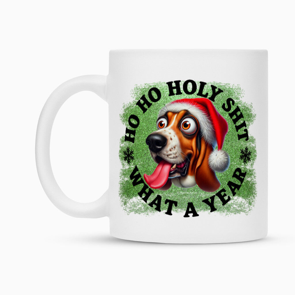 Tasse "Basset - HO HO..." – hunde-shirt.de