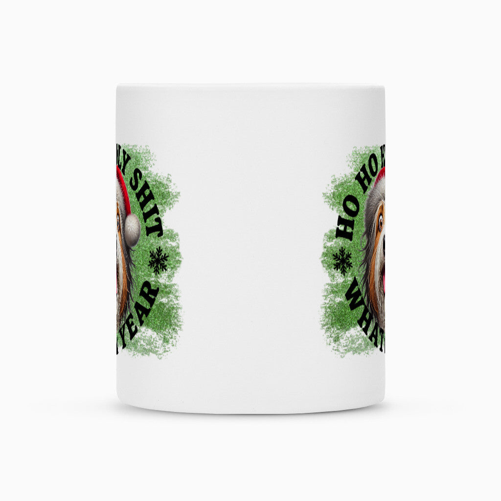 Tasse "Bearded Collie - HO HO..." – hunde-shirt.de