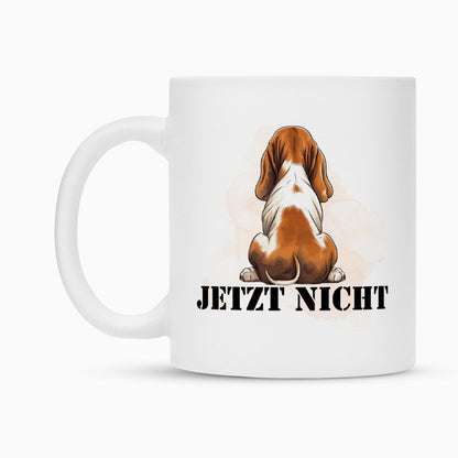 Tasse "Basset - JETZT NICHT" – hunde-shirt.de