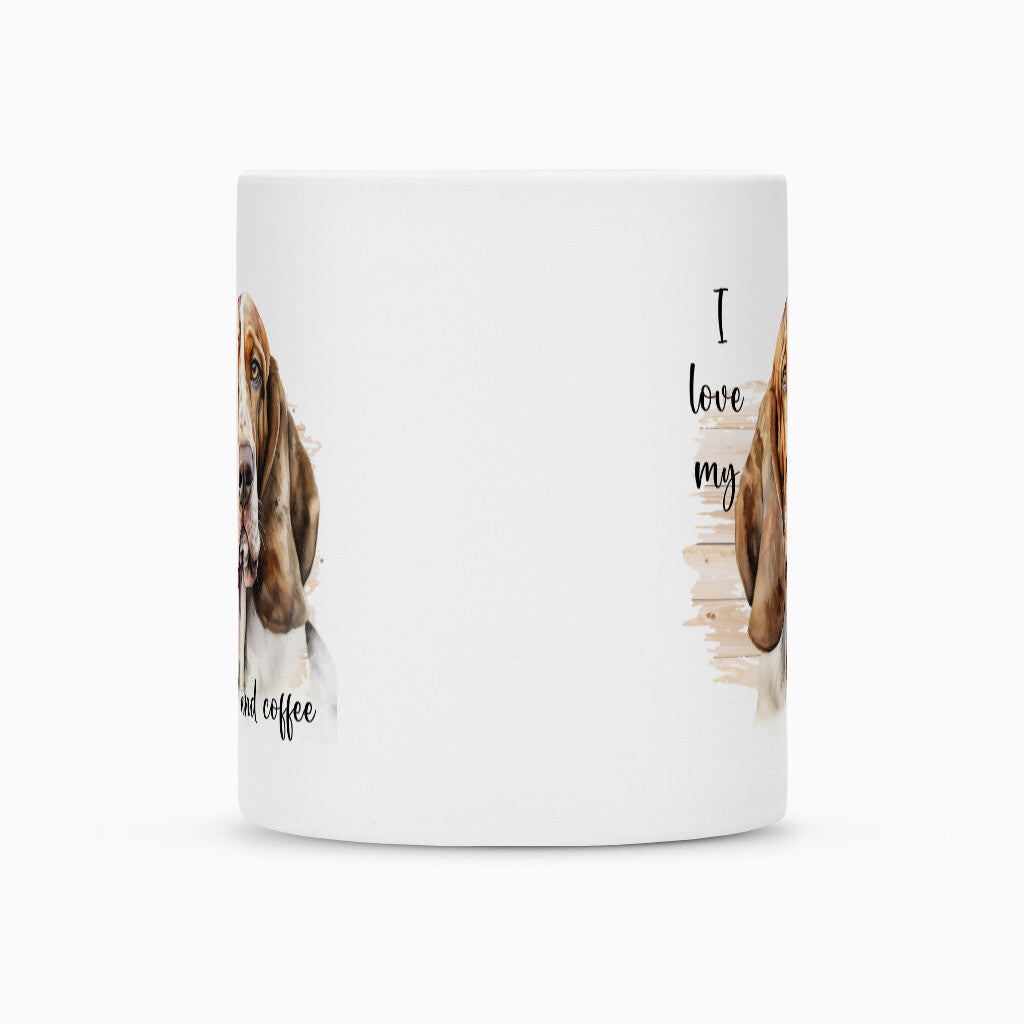 Tasse "Basset - I love my..." – hunde-shirt.de