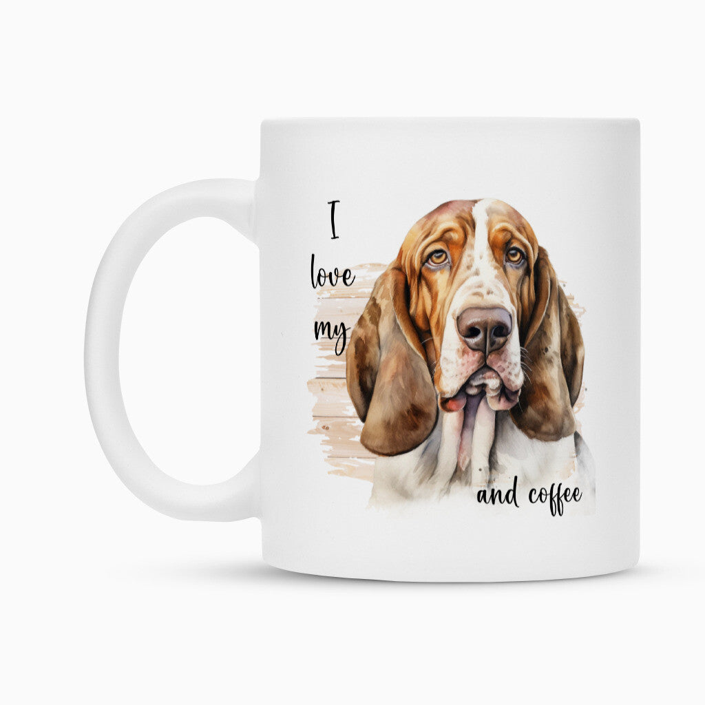 Tasse "Basset - I love my..." – hunde-shirt.de