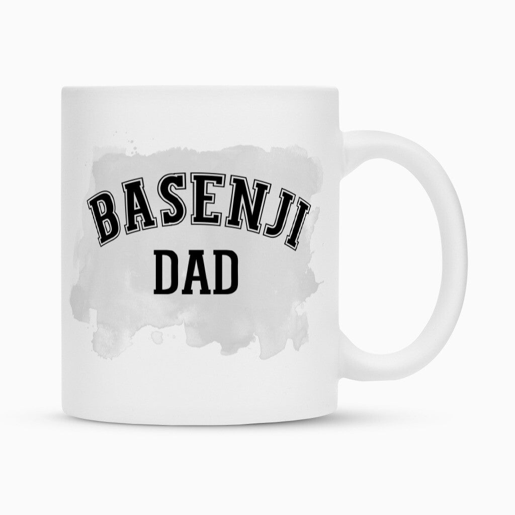 Tasse "Basenji - DAD" Weiß – hunde-shirt.de