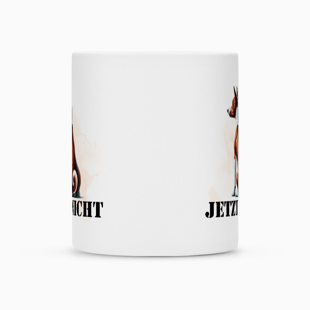 Tasse "Basenji - JETZT NICHT" – hunde-shirt.de