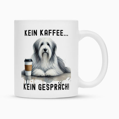 Tasse "Bearded Collie - Kein Kaffee..." Weiß – hunde-shirt.de