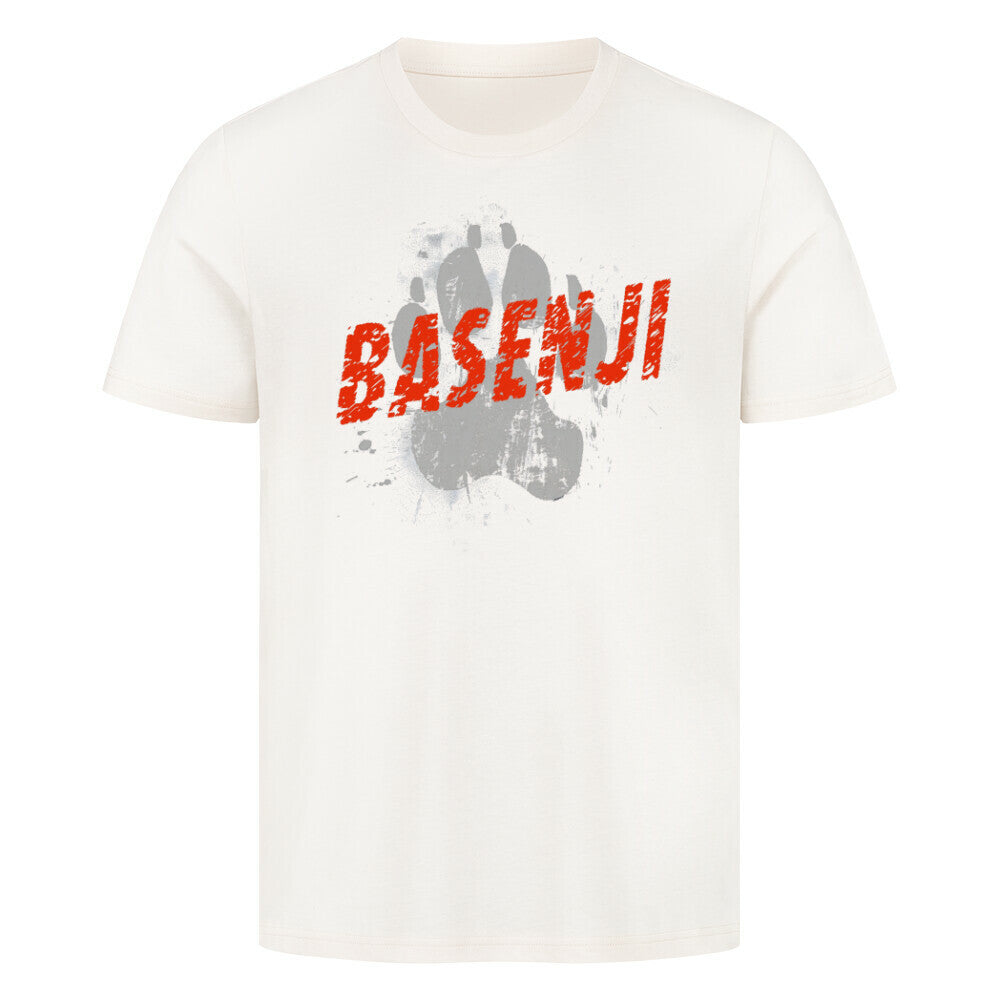 Premium T-Shirt "Basenji - PAW" Natural Raw – hunde-shirt.de